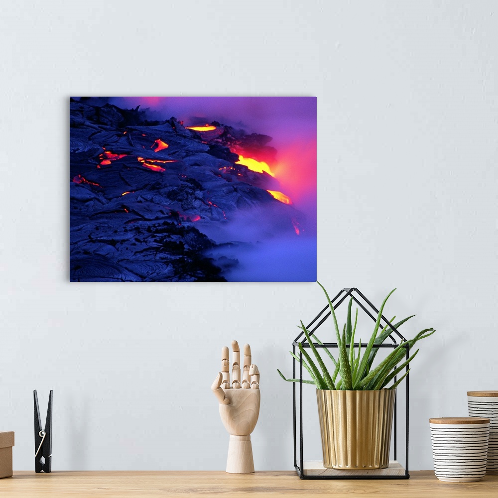 A bohemian room featuring Photo, molten lava, High res, Color