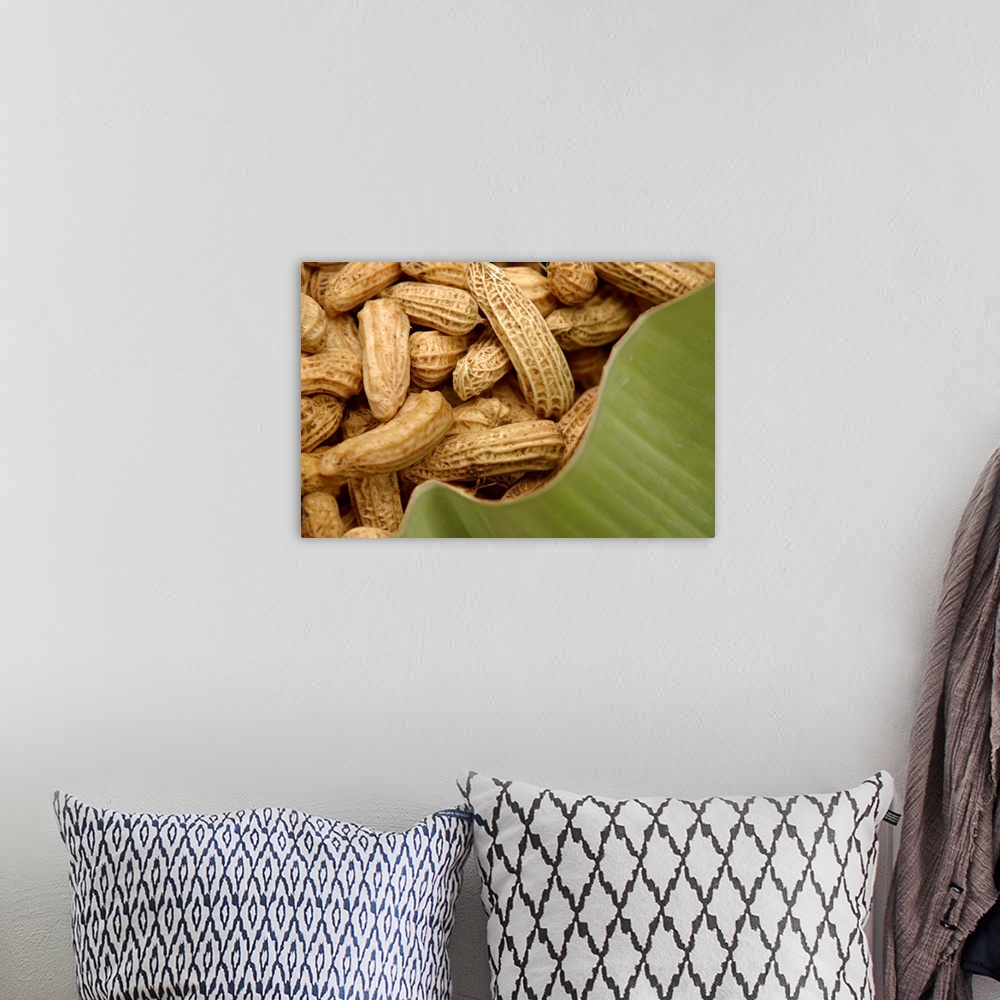 A bohemian room featuring Pile of peanuts