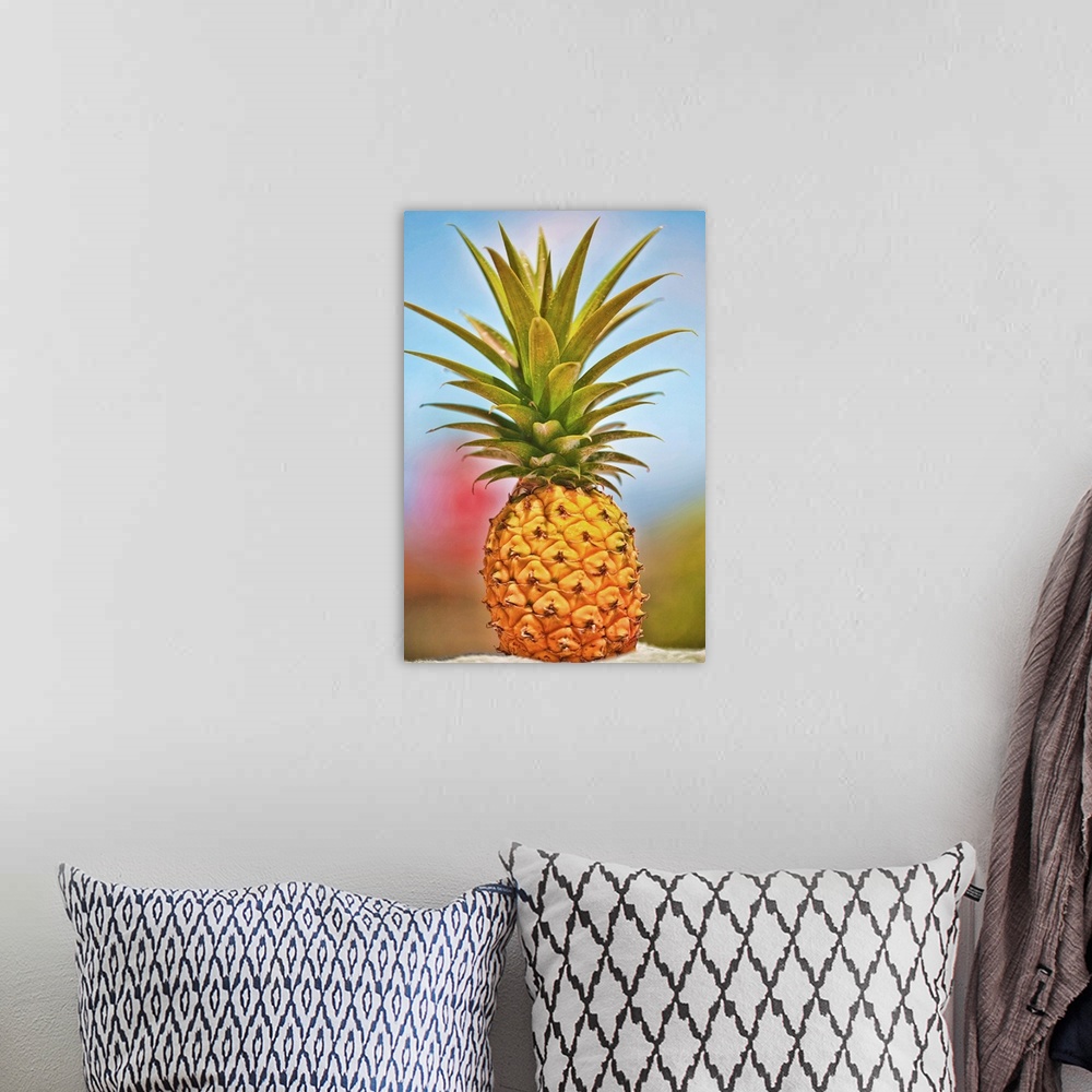 A bohemian room featuring Pineapple grown on Maui, Hawaii