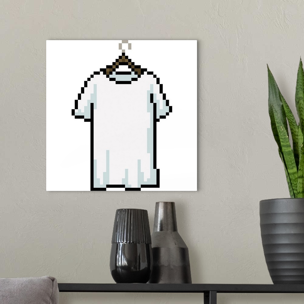 A modern room featuring Pixel White Shirt