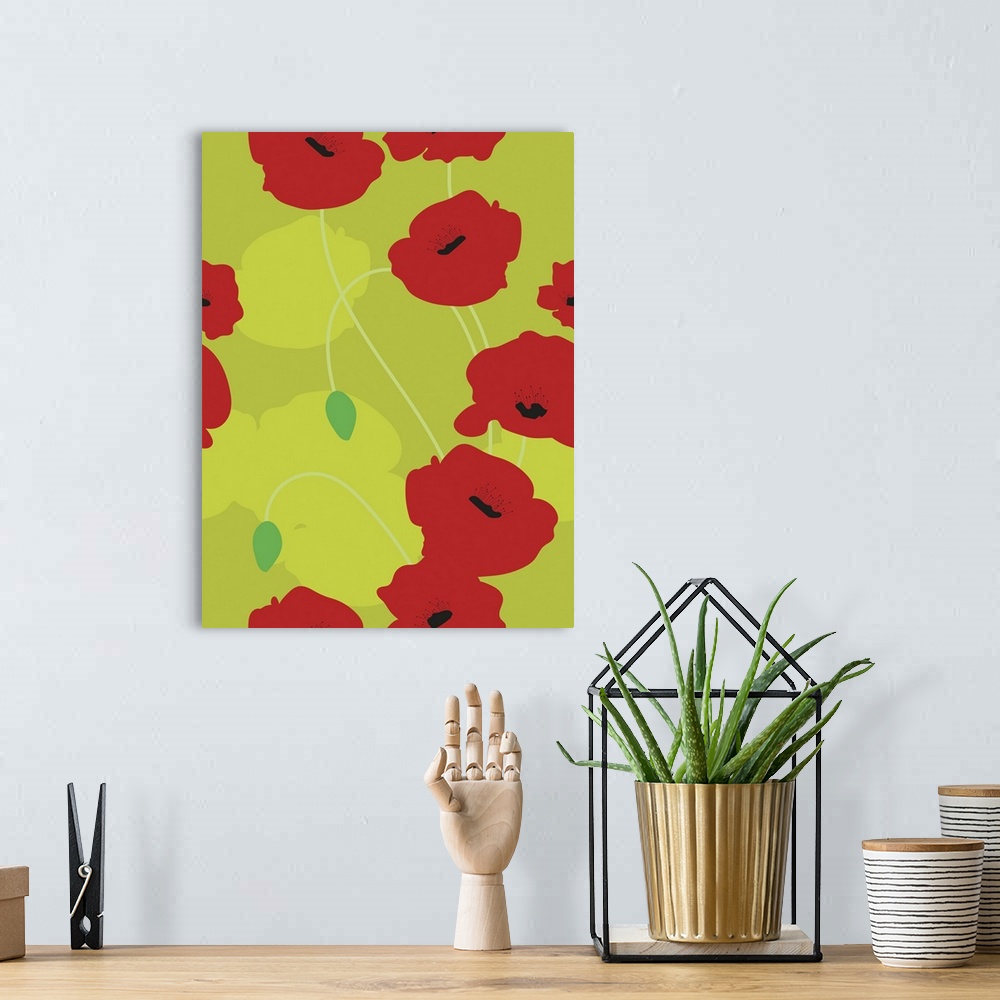A bohemian room featuring Poppies