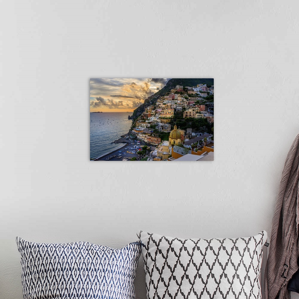 A bohemian room featuring Positano, Amalfi Coast, Italy