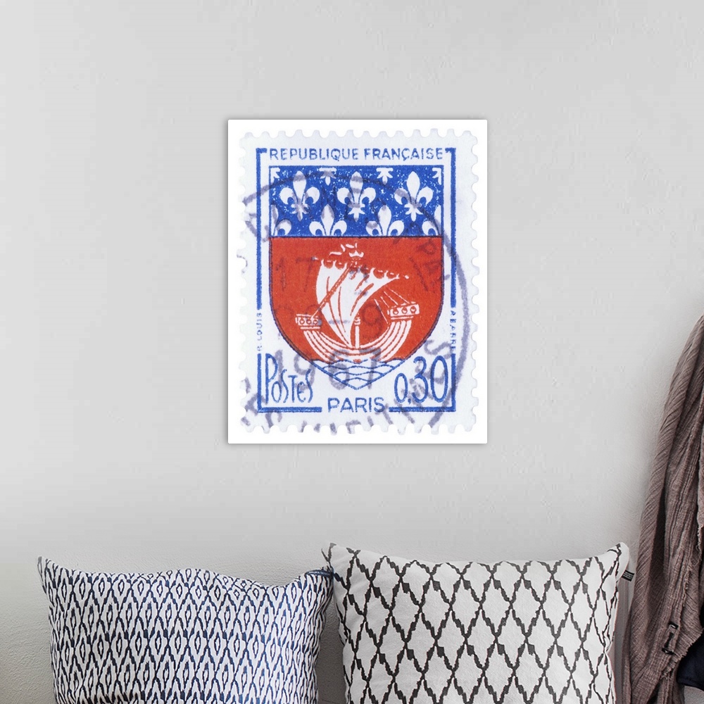 A bohemian room featuring postage stamp