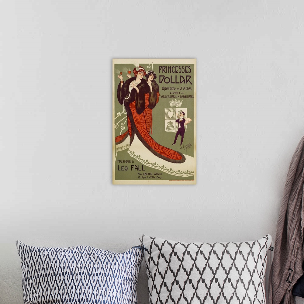 A bohemian room featuring Princesses Dollar Poster By Clerice Freres