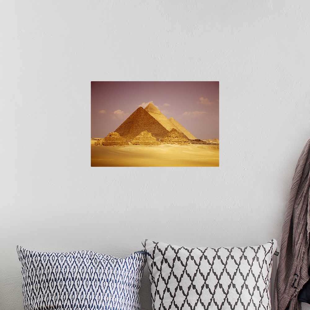 A bohemian room featuring Pyramids of Giza, Egypt