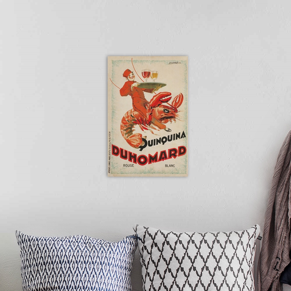 A bohemian room featuring Poster by Dorfi (Albert Dorfinant)