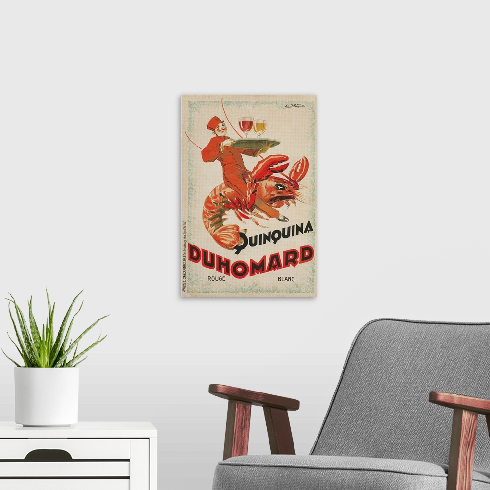 A modern room featuring Poster by Dorfi (Albert Dorfinant)