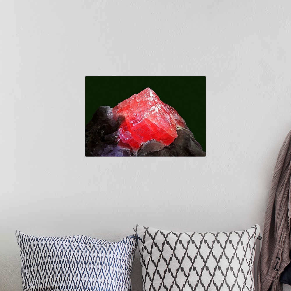 A bohemian room featuring Rhodochrosite Mineral From China's Wuton Mine