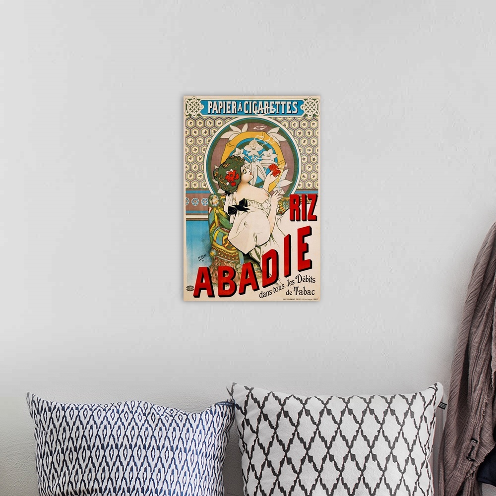 A bohemian room featuring Riz Abadie Poster By H. Gray