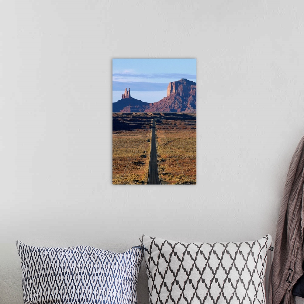 A bohemian room featuring Road Through Monument Valley Navajo Tribal Park