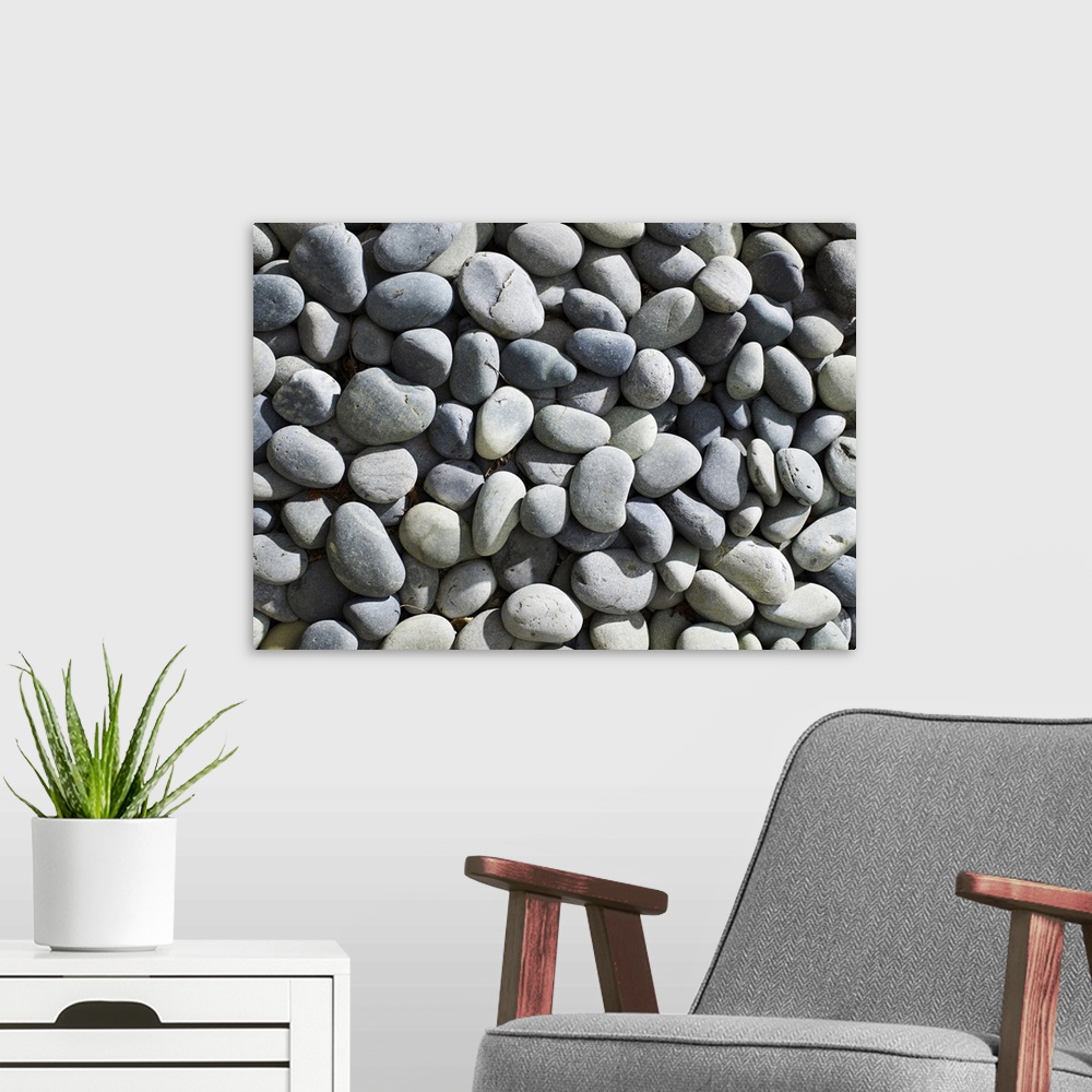 A modern room featuring Rocks and stones background