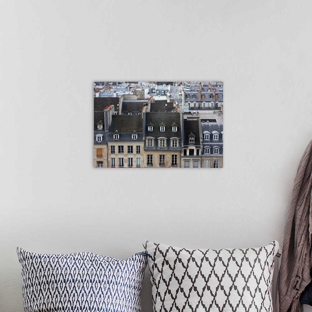 A bohemian room featuring Roofs and buildings in headquarter Chatelet les Halles, Paris.