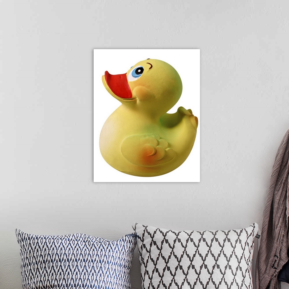 A bohemian room featuring Rubber ducky