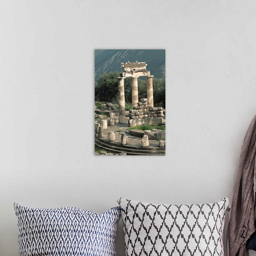 A bohemian room featuring Ruins Of Sanctuary Of Athena At Delphi