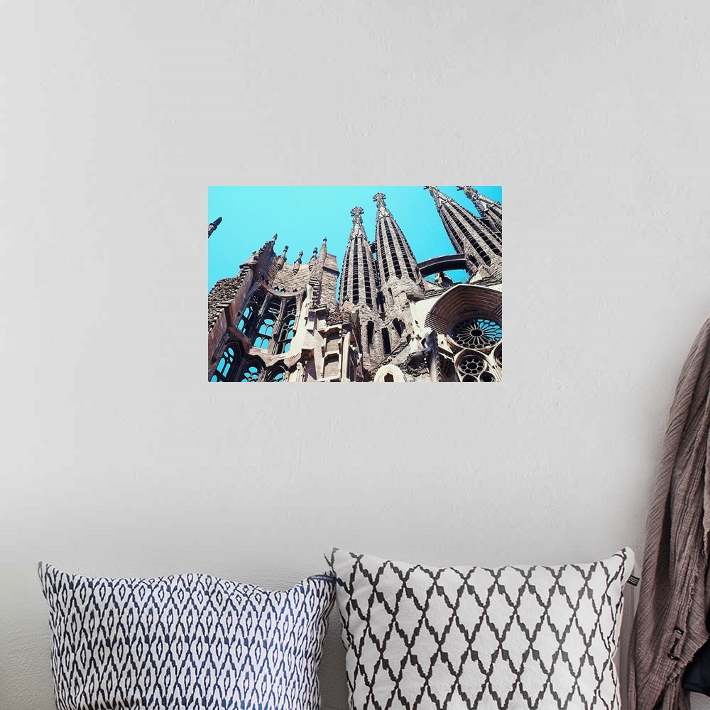 A bohemian room featuring Sagrada Familia Cathedral, Barcelona