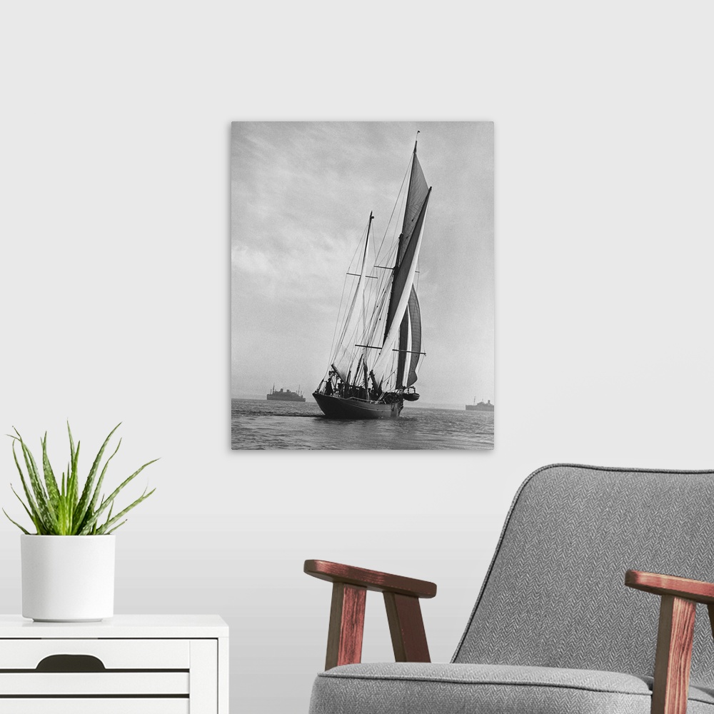 A modern room featuring Sailing Ship Moyana --- Image by .. Hulton-Deutsch Collection/CORBIS