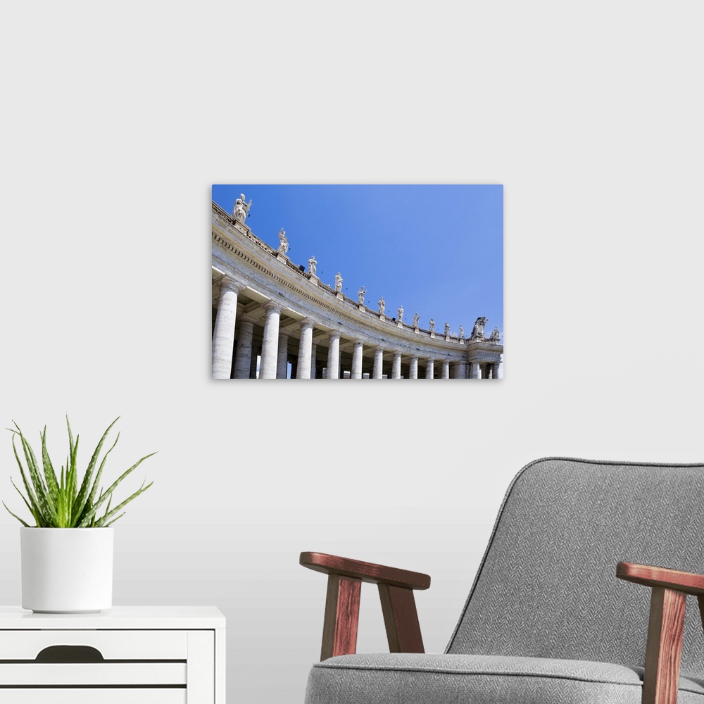 A modern room featuring Saint Peter's Square, Vatican City