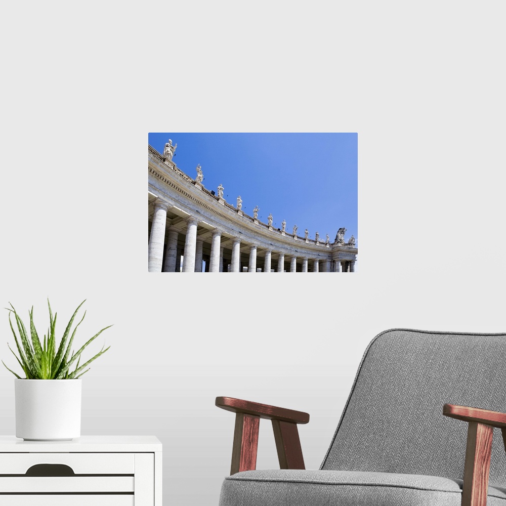 A modern room featuring Saint Peter's Square, Vatican City
