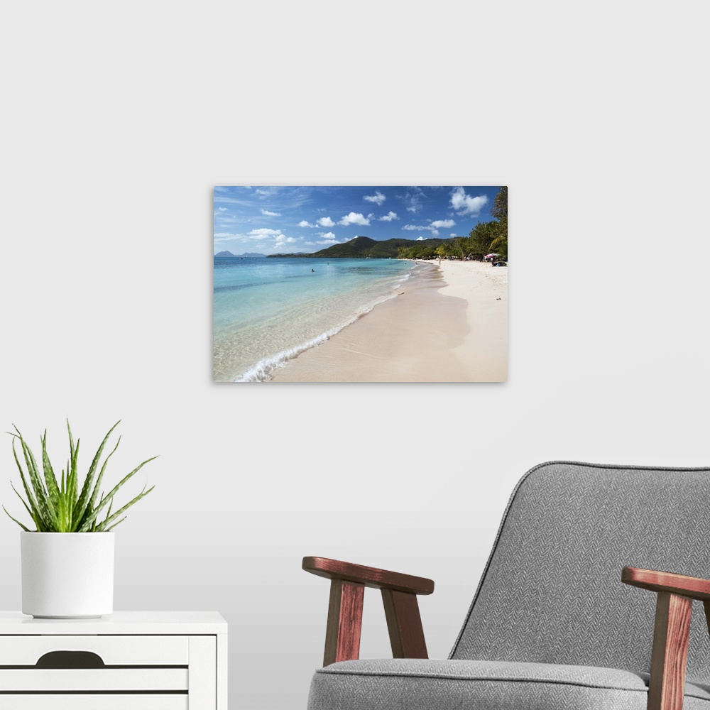 A modern room featuring Sainte Anne beach, Caribbean, France.