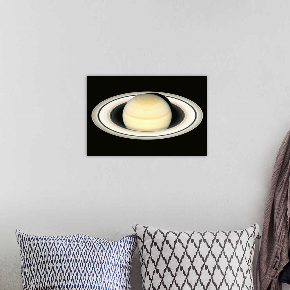 A bohemian room featuring Saturn, satellite view