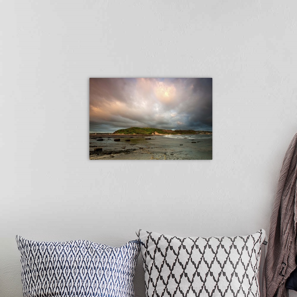 A bohemian room featuring Long exposure of seascape at sunrise.