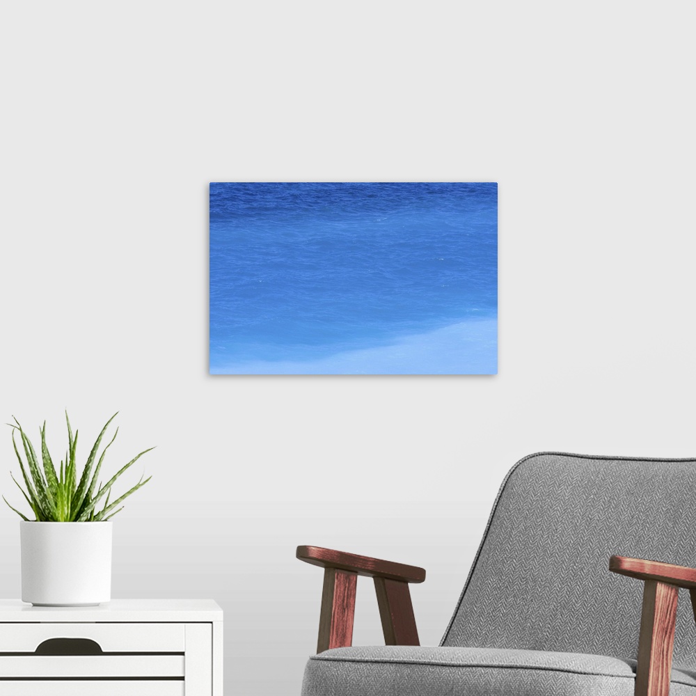 A modern room featuring Shades of blue ocean, Rhodos, Greece