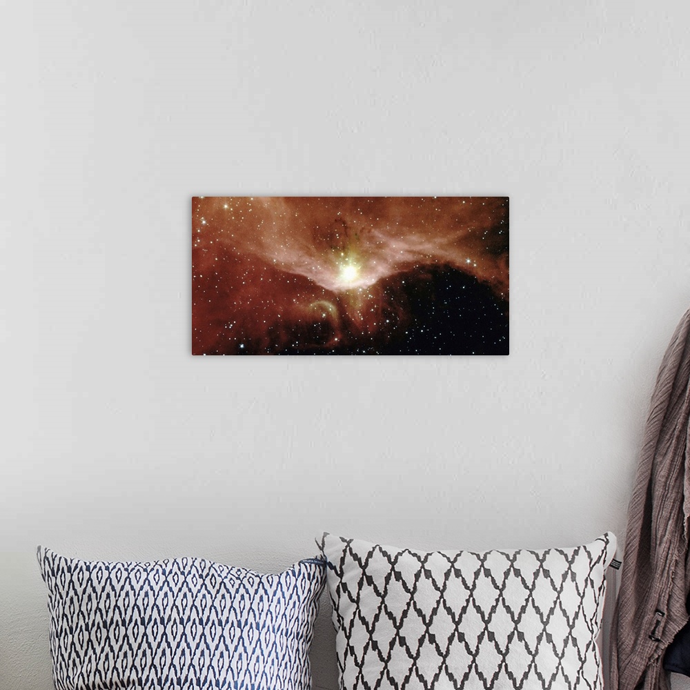 A bohemian room featuring Sharpless 140 nebula in Cepheus constellation (infrared)