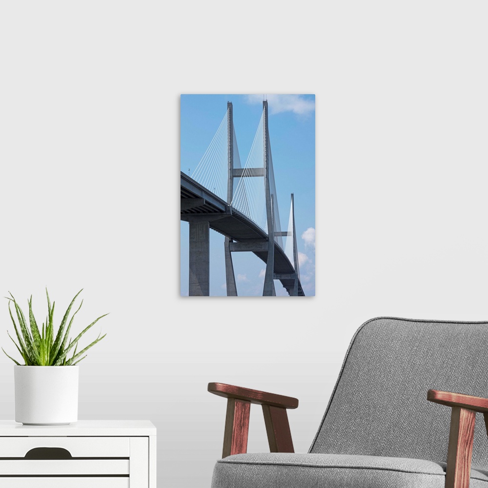 A modern room featuring Sidney Lanier Bridge, Brunswick, Georgia