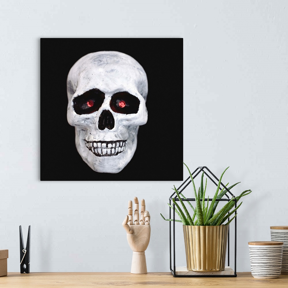 A bohemian room featuring Skull