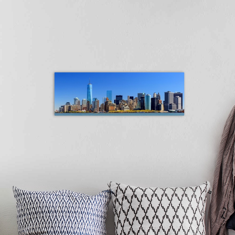 A bohemian room featuring New-York with the Freedom Tower, One World Trade Center