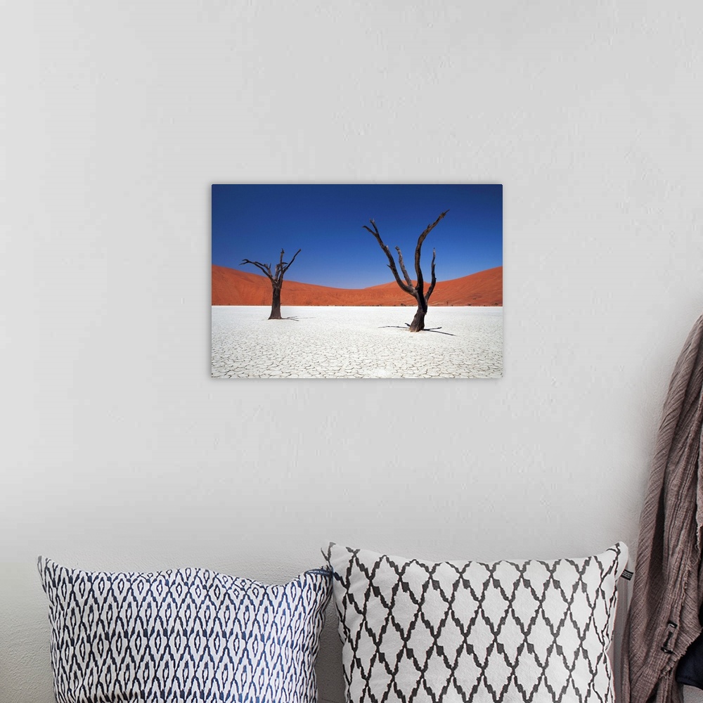 A bohemian room featuring Sossusvlei in Namibia probably one of most photographed places in Namibia.