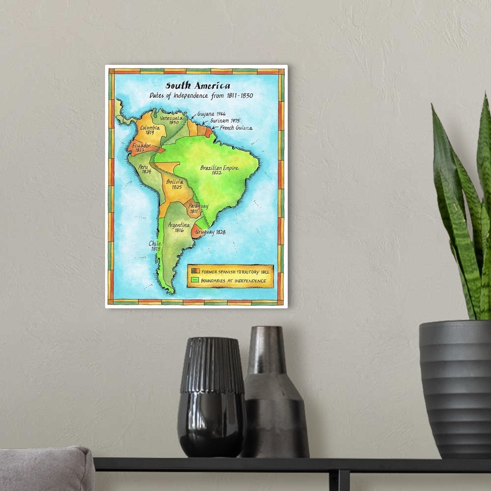 A modern room featuring South American Independence