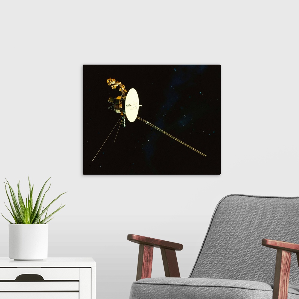 A modern room featuring Spacecraft in Space