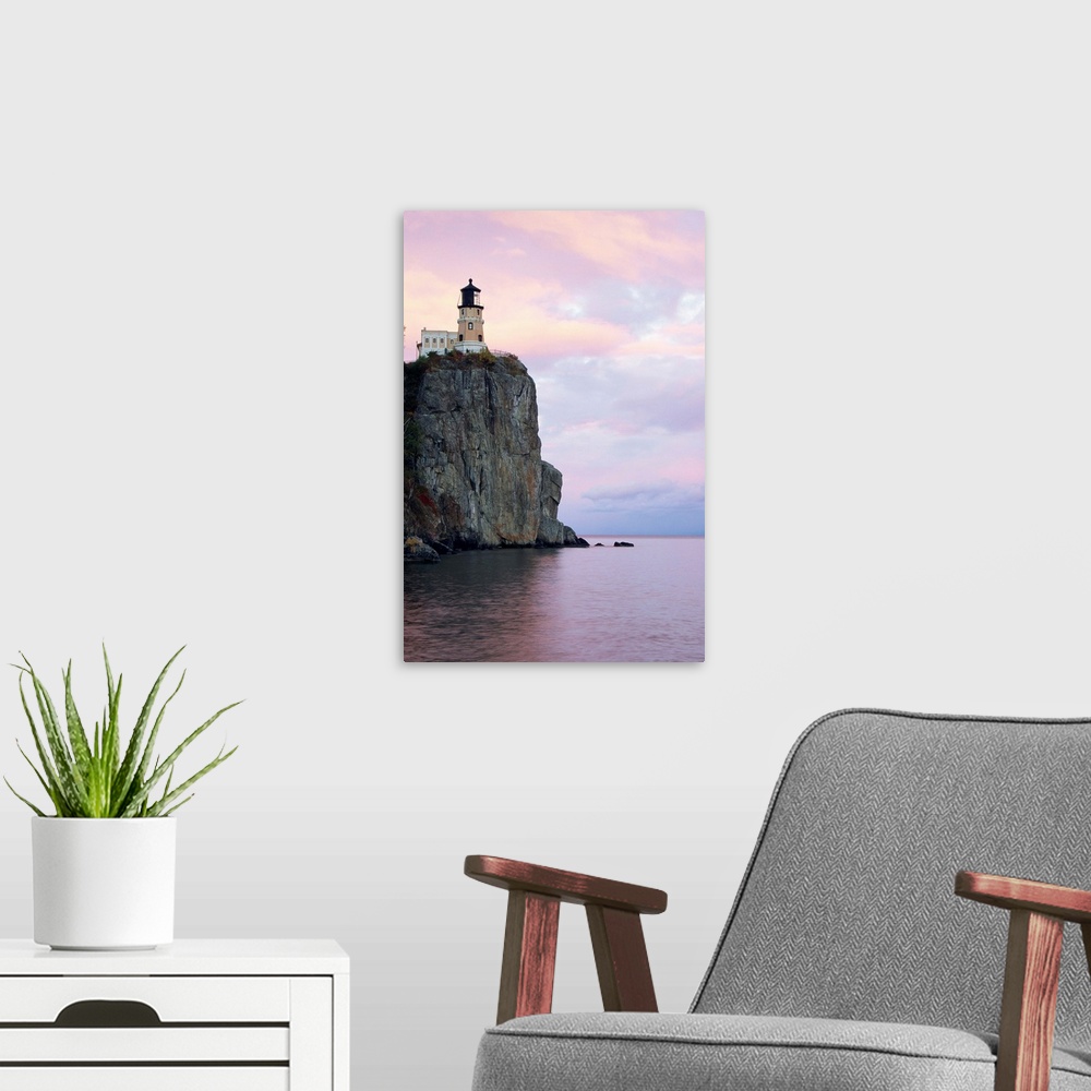 A modern room featuring Split Rock Lighthouse On Lake Superior