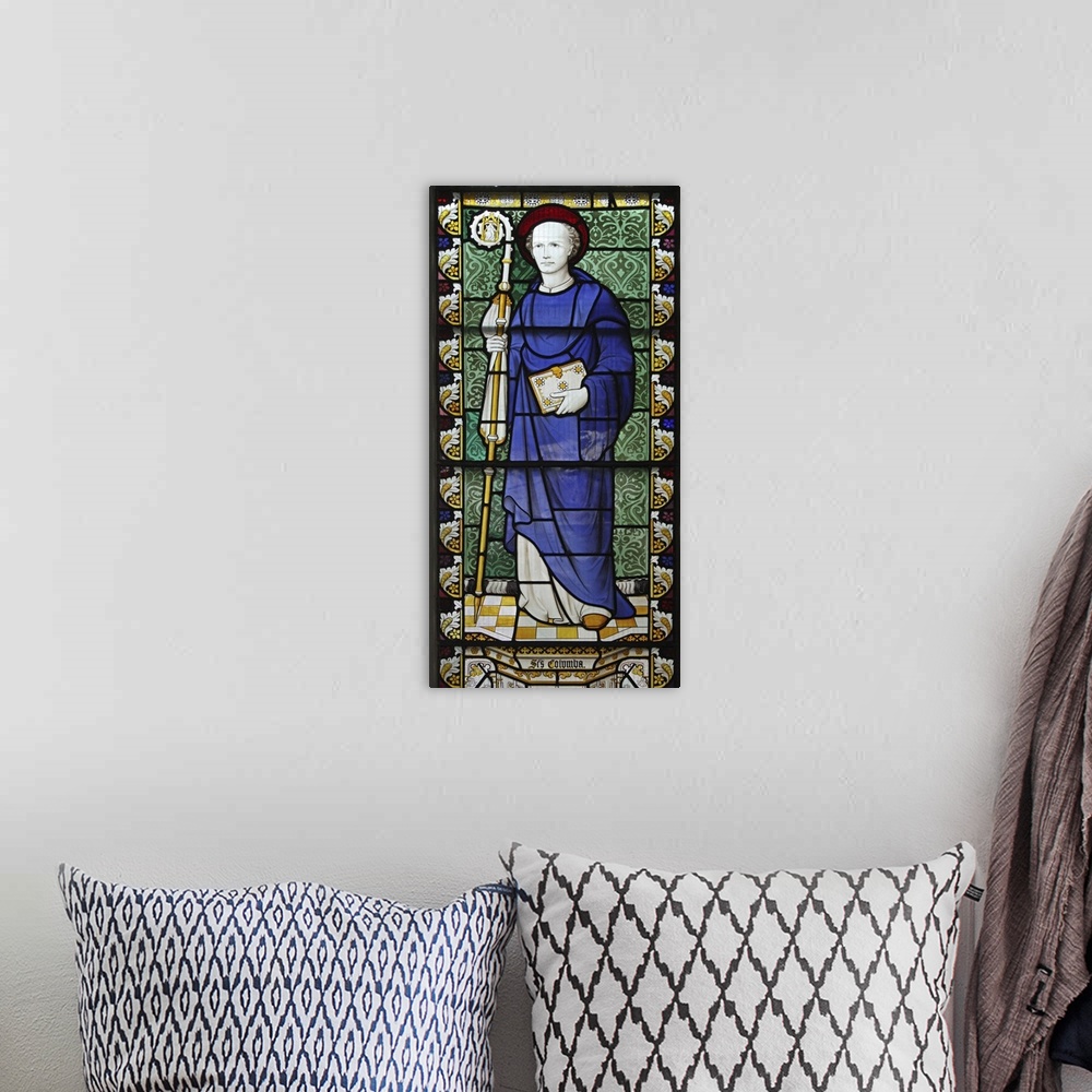 A bohemian room featuring 9 June is the feast of St Columba, and this stained glass of the saint is in St Cyprian's church,...