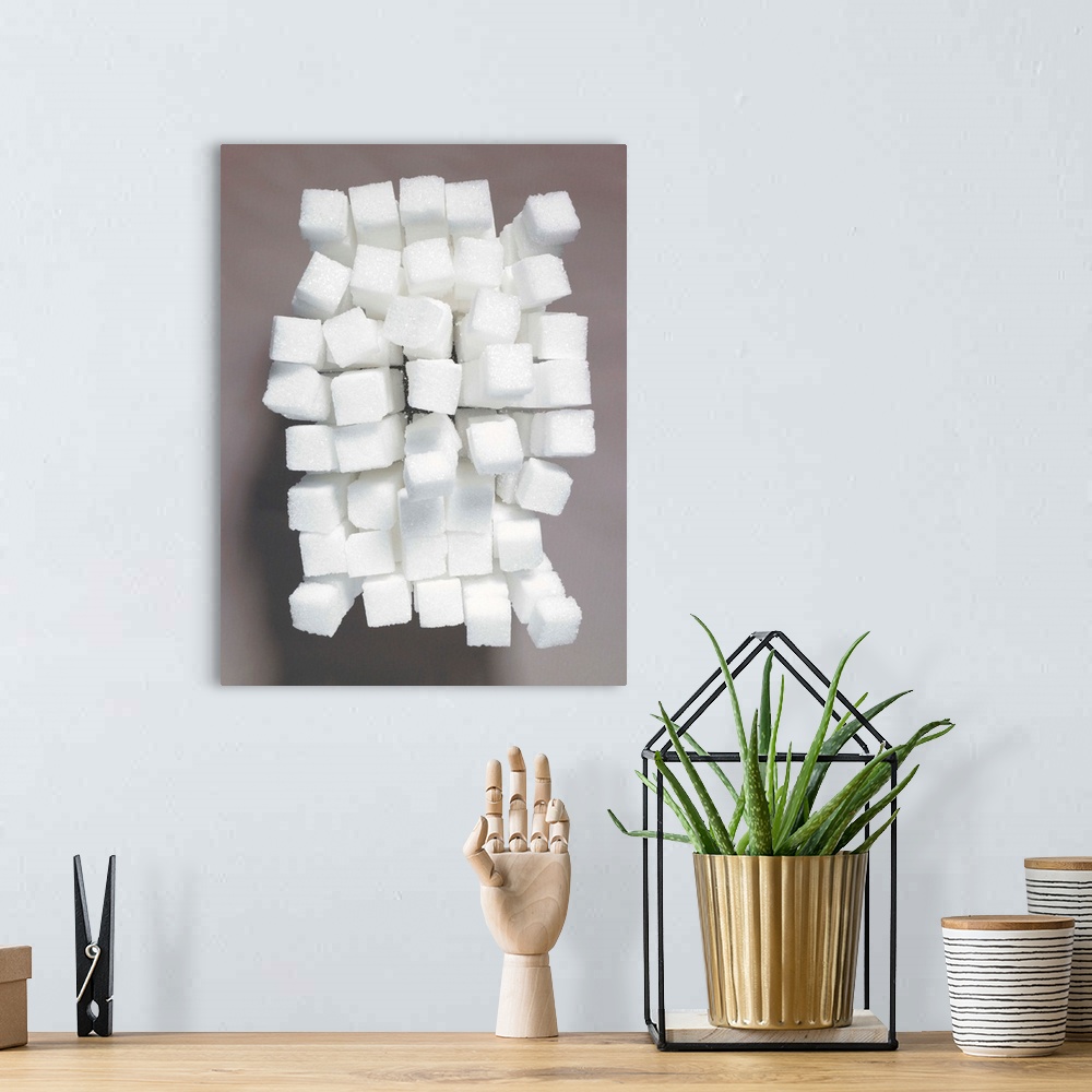 A bohemian room featuring Stacks Of Sugar Cubes
