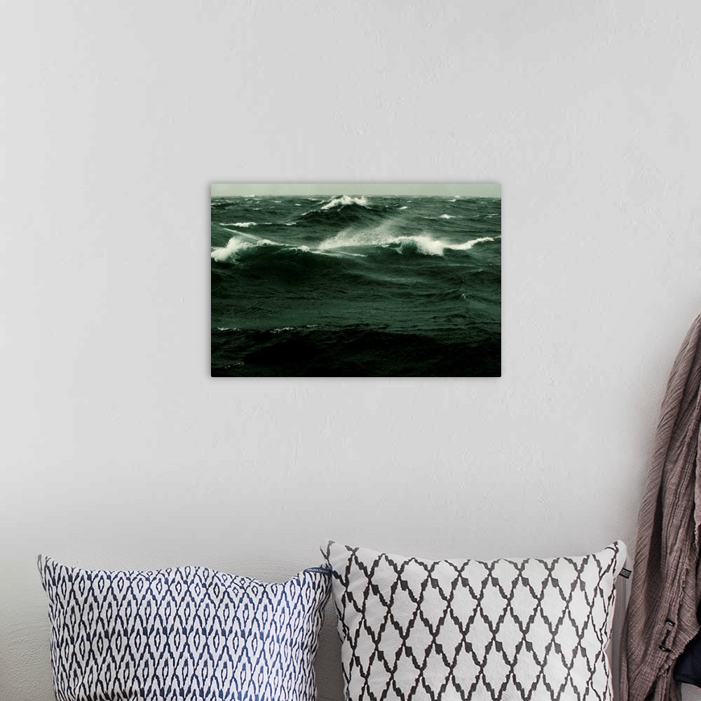 A bohemian room featuring STORMY SEAS ATGIBRALTAR IN THE MEDITERRANEAN
