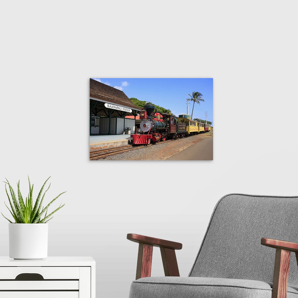 A modern room featuring Sugar Cane Train, Maui, Hawaii, U.S.A.