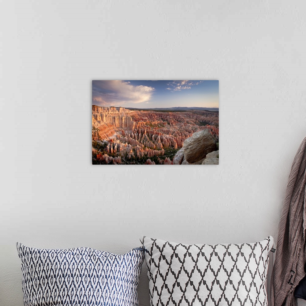 A bohemian room featuring Sunrise at amphitheater in Bryce Canyon National Park.