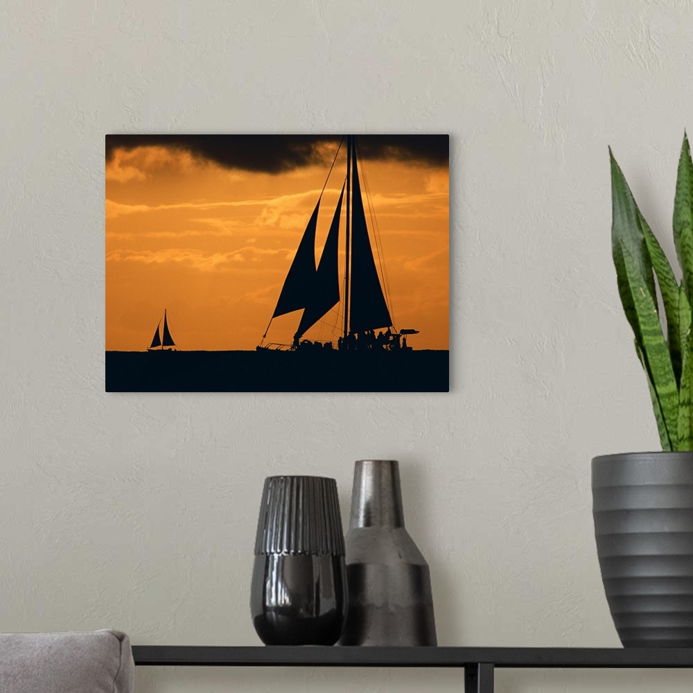 A modern room featuring Sunset and Yacht