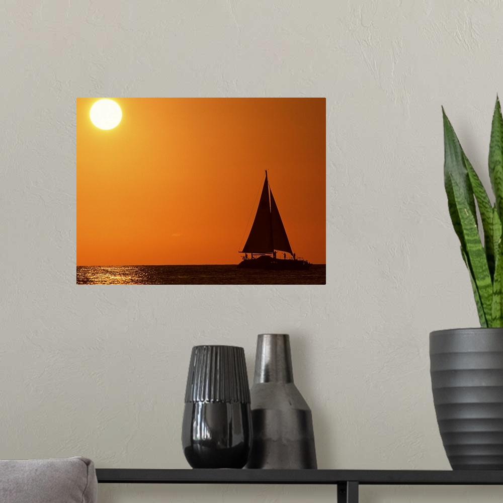 A modern room featuring Sunset and Yacht