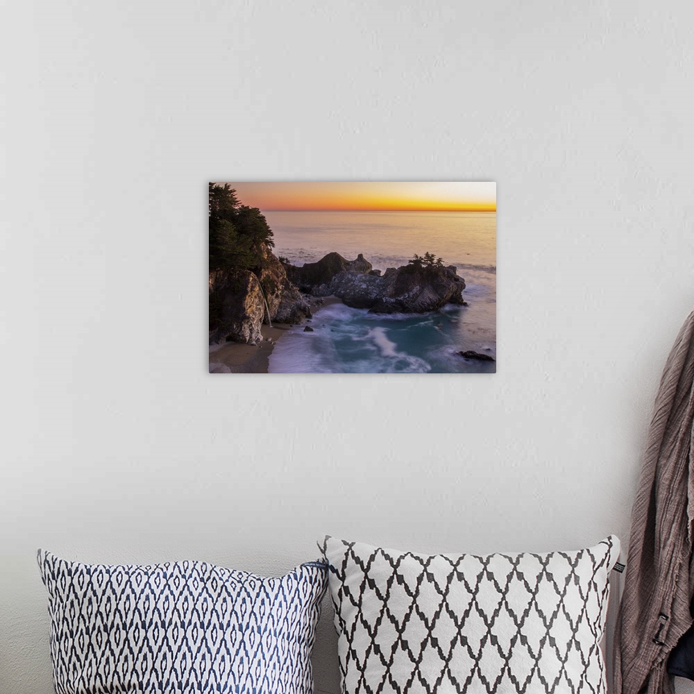 A bohemian room featuring Sunset At McWay Falls