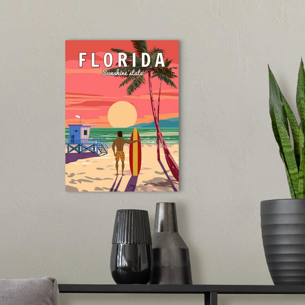 A modern room featuring Sunshine State