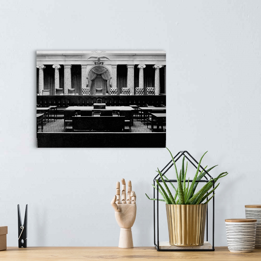 A bohemian room featuring The old Supreme Court Room in the U. S. Capitol. Washington D. C.. | Location: U. S. Capitol, Was...