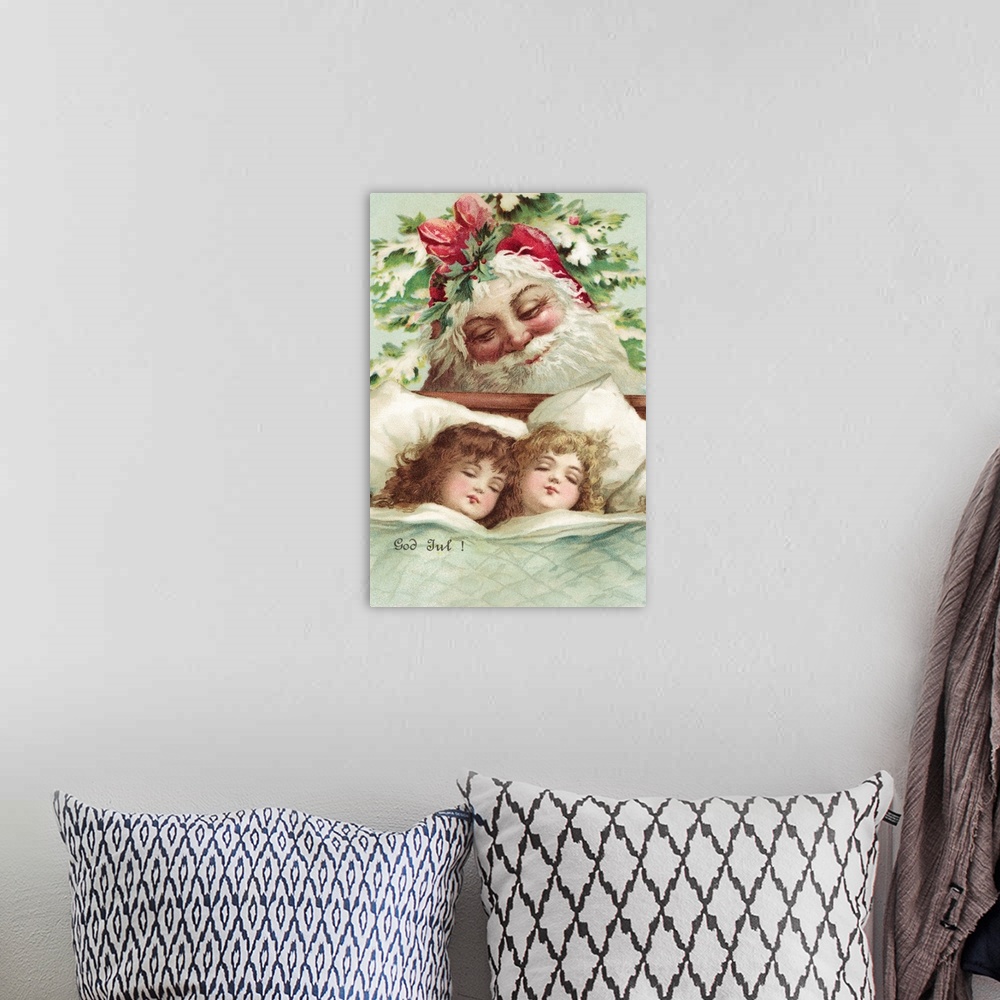 A bohemian room featuring Sweet Dreams Christmas Postcard