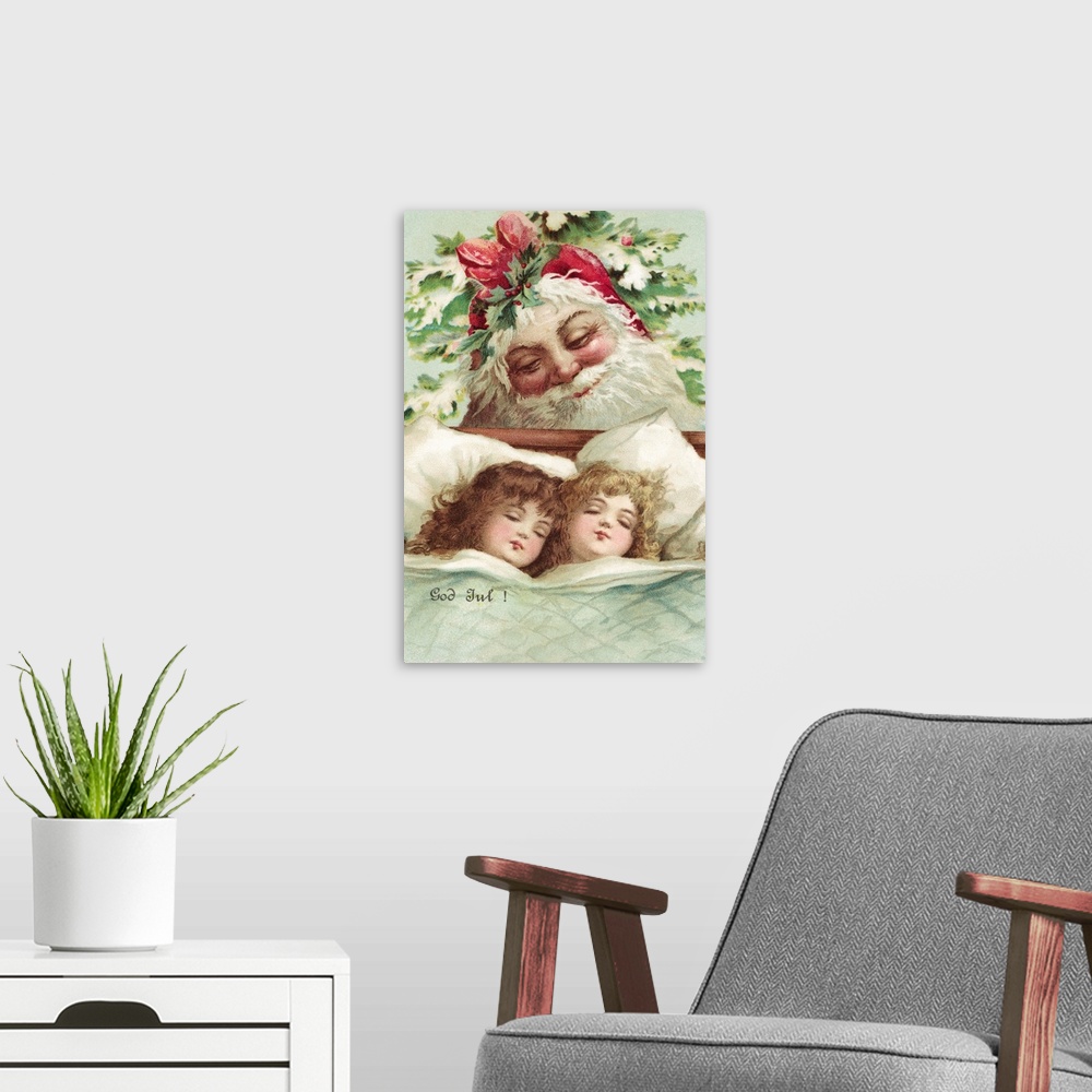 A modern room featuring Sweet Dreams Christmas Postcard