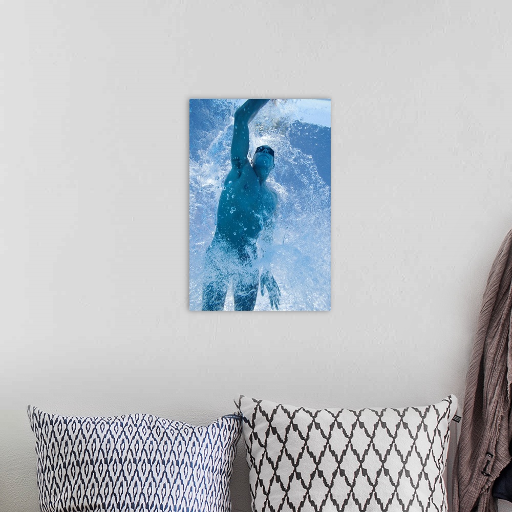 A bohemian room featuring Swimmer underwater