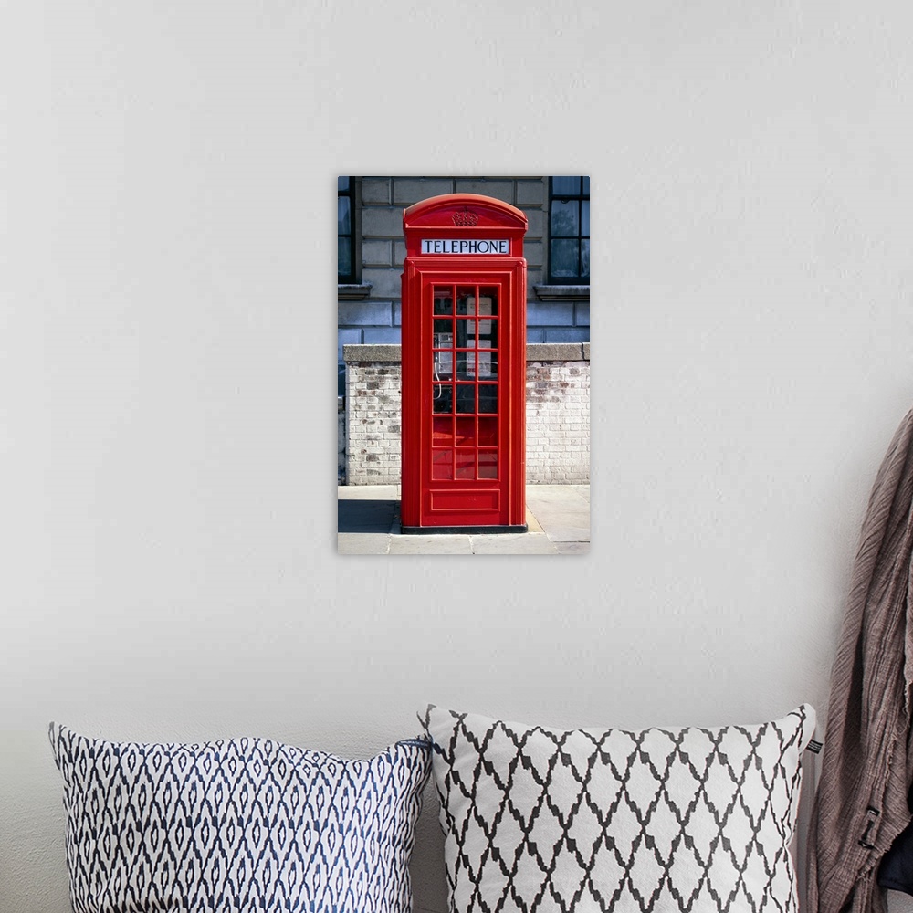 A bohemian room featuring Telephone booth, London, England