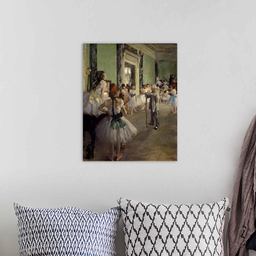 A bohemian room featuring The Dancing Class by Edgar Degas, Musee d'Orsay, Paris, France.