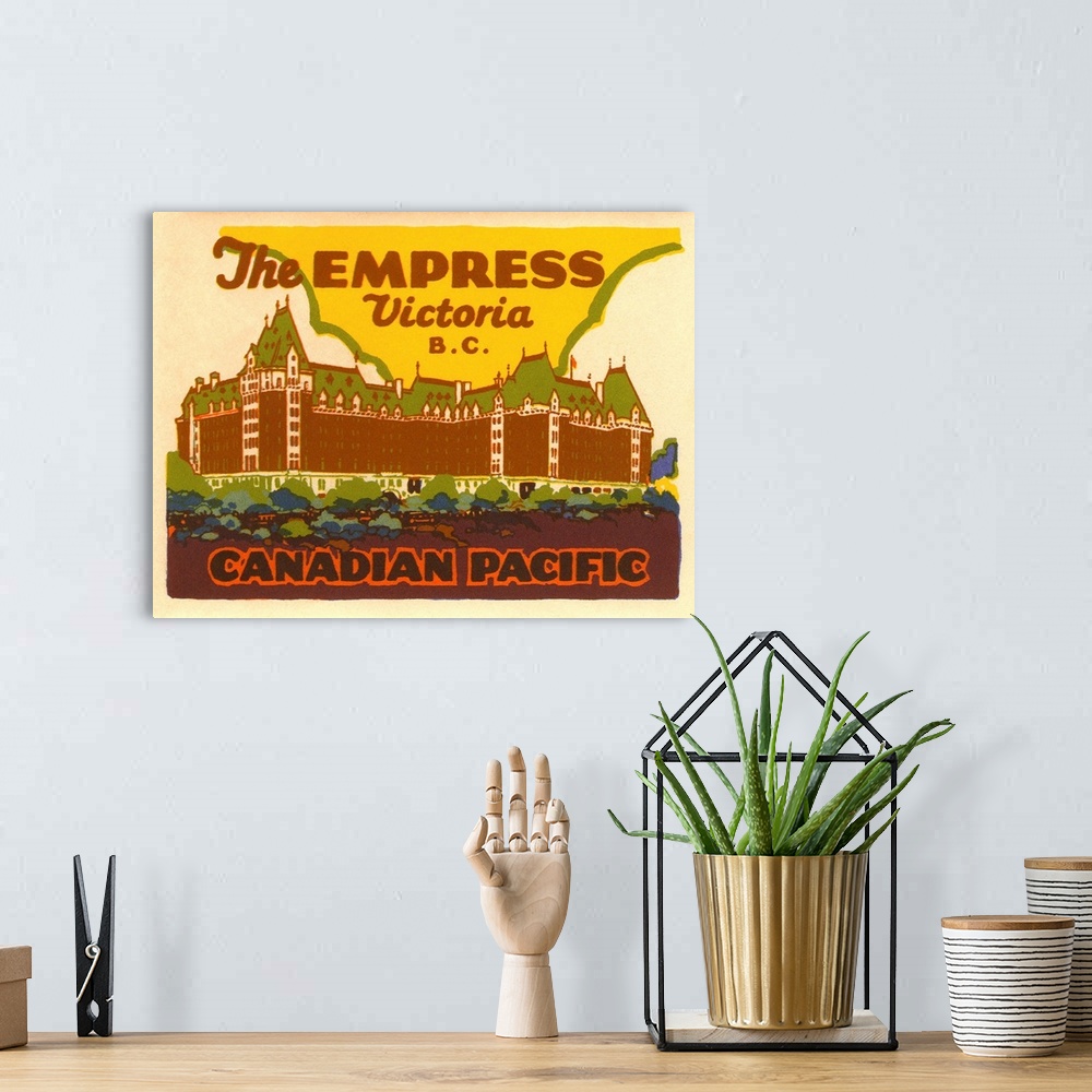 A bohemian room featuring The Empress Luggage Label